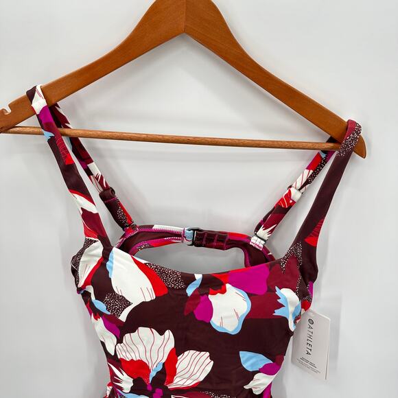 ATHLETA NWT Square Nek Bra Cup Tankini // 32D/DD - Picture 4 of 14